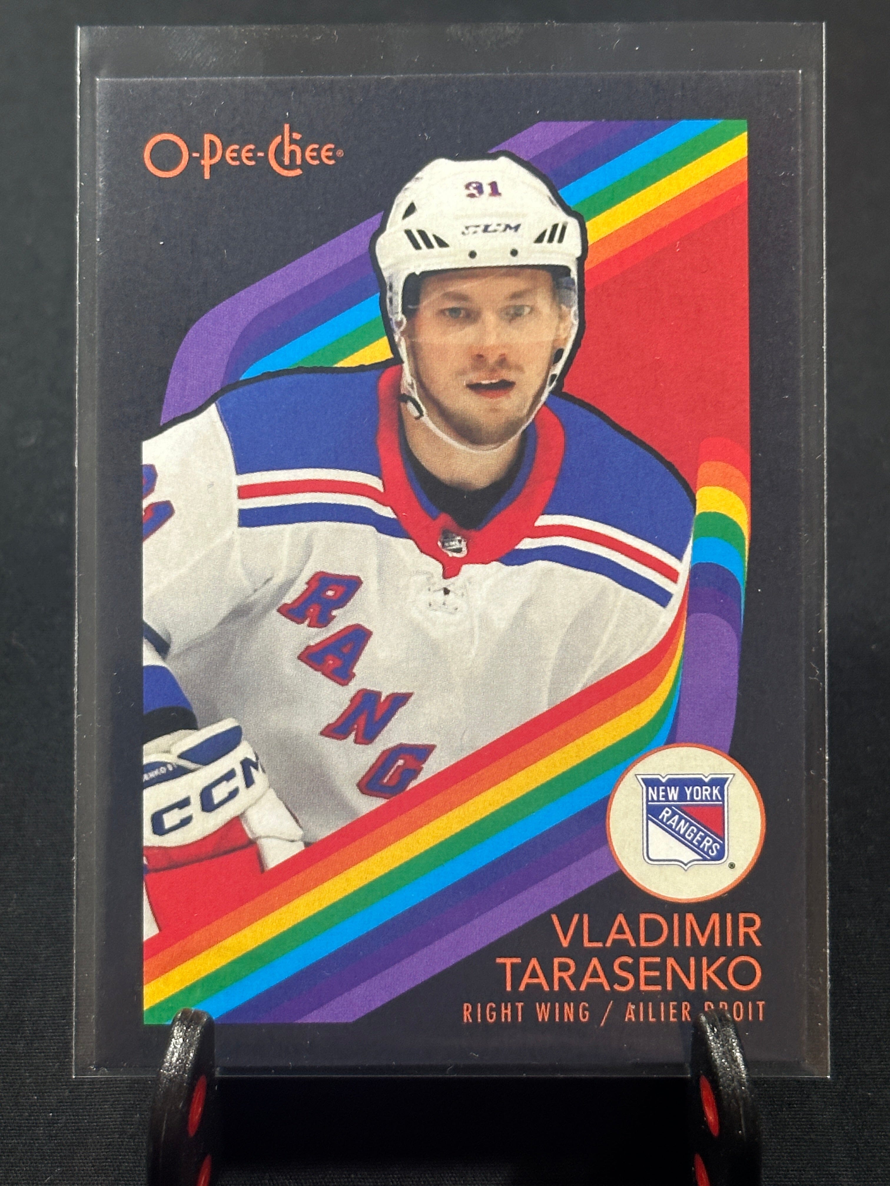 2023-2024 O-Pee-Chee Hockey Vladimir Tarasenko #166 Retro Black 88/100 Shootnscore.com 